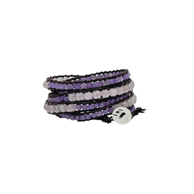 Celí - Amethyst Bracelet - 5 Wraps - Vestilarte