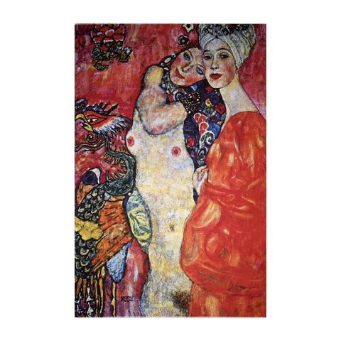 The Women Friends Scarf - Gustav Klimt - Vestilarte