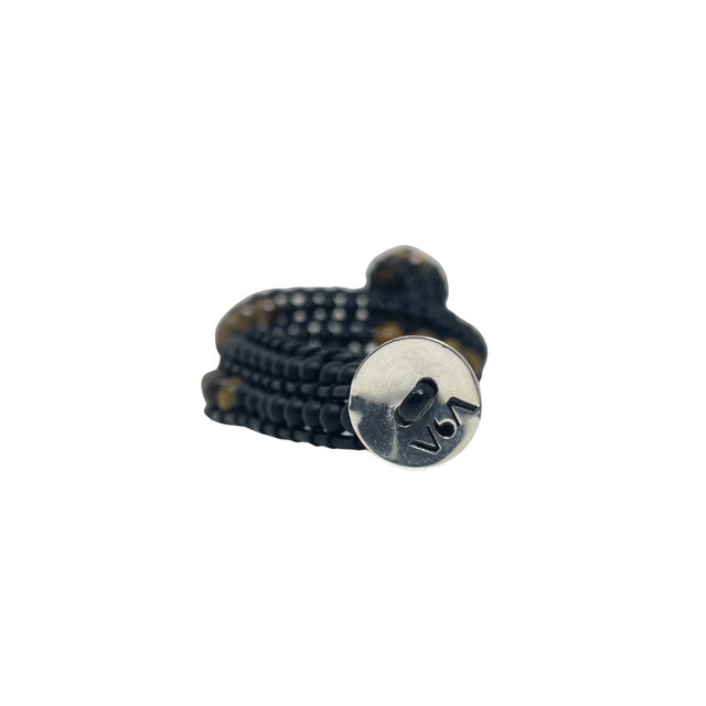 Celí - Tiger's Eye and Onyx Bracelet - 2 Double Wraps - Vestilarte
