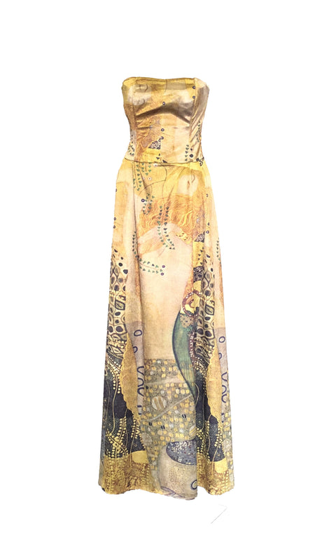 Sea Serpents Dress - Gustav Klimt - Vestilarte