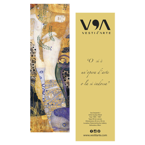  Sea Serpents Dress - Gustav Klimt - Vestilarte