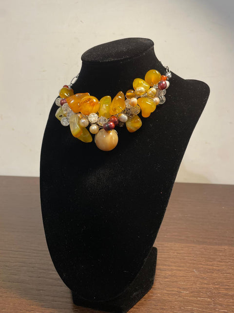  Mirabella – Collana con pietre dure e perle