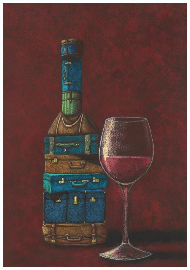 Journey in to the World of Wine scarf - Pietro Gottuso - Vestilarte