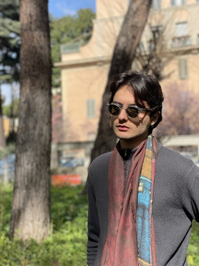Journey in to the World of Wine scarf - Pietro Gottuso - Vestilarte