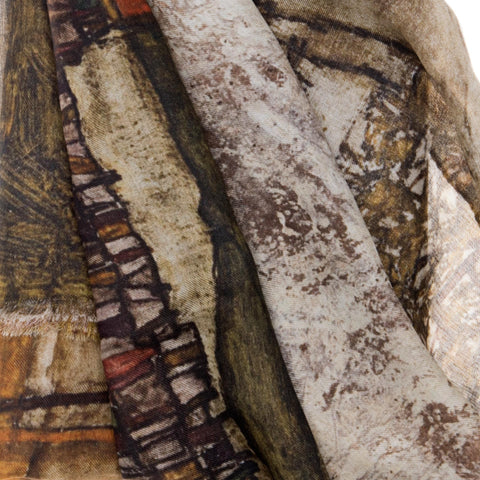  House with Shingles Scarf - Egon Schiele - Vestilarte