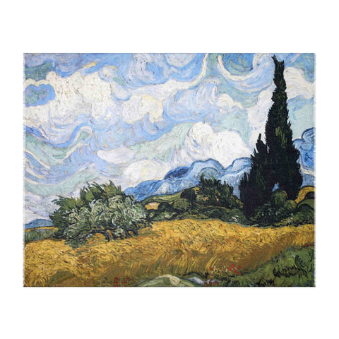  Wheat Field with Cypresses Scarf - Van Gogh - Vestilarte