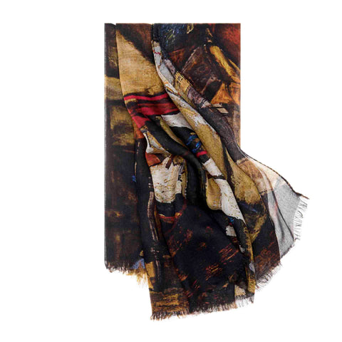  Crescent of Houses Scarf - Egon Schiele - Vestilarte