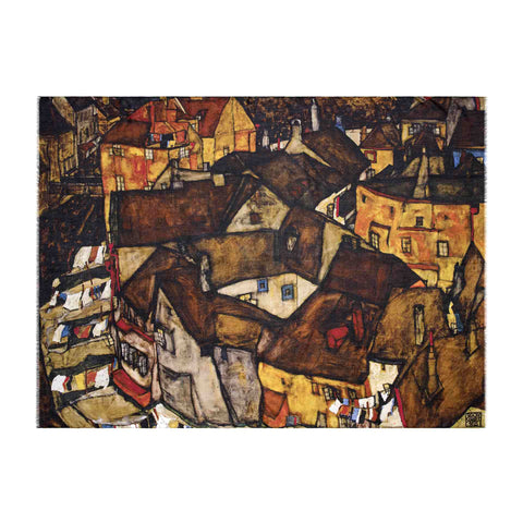  Crescent of Houses Scarf - Egon Schiele - Vestilarte