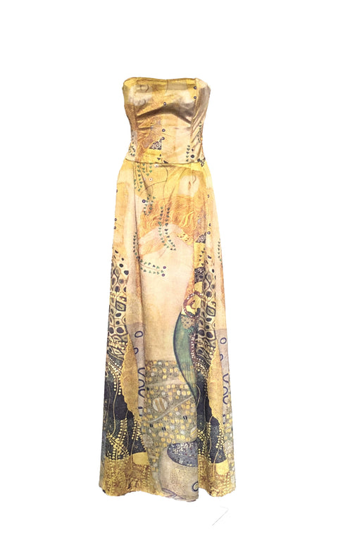  Sea Serpents Dress - Gustav Klimt - Vestilarte