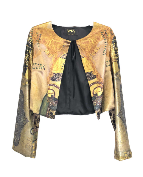  Sea Serpents Bolero Blazer - Gustav Klimt - Vestilarte