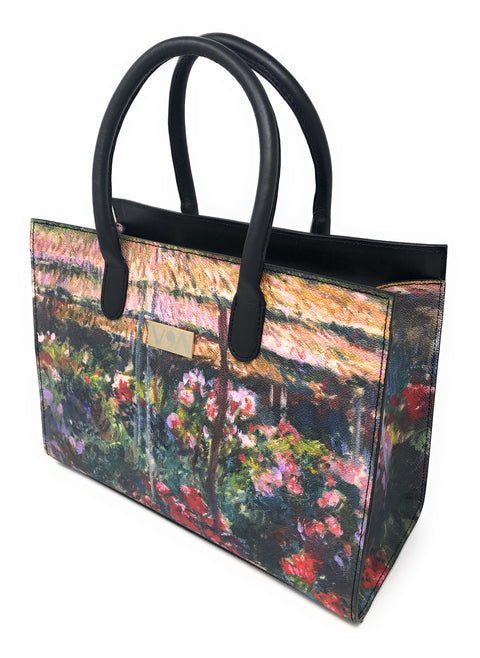  Peony Garden - Claude Monet Lady-Bag - Vestilarte