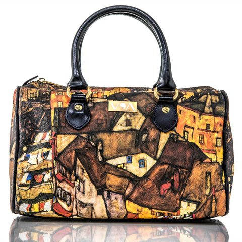 Crescent Of Houses- Egon Shiele Handbag - Vestilarte