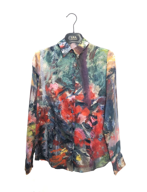 Peony Garden Shirt - Claude Monet - Vestilarte