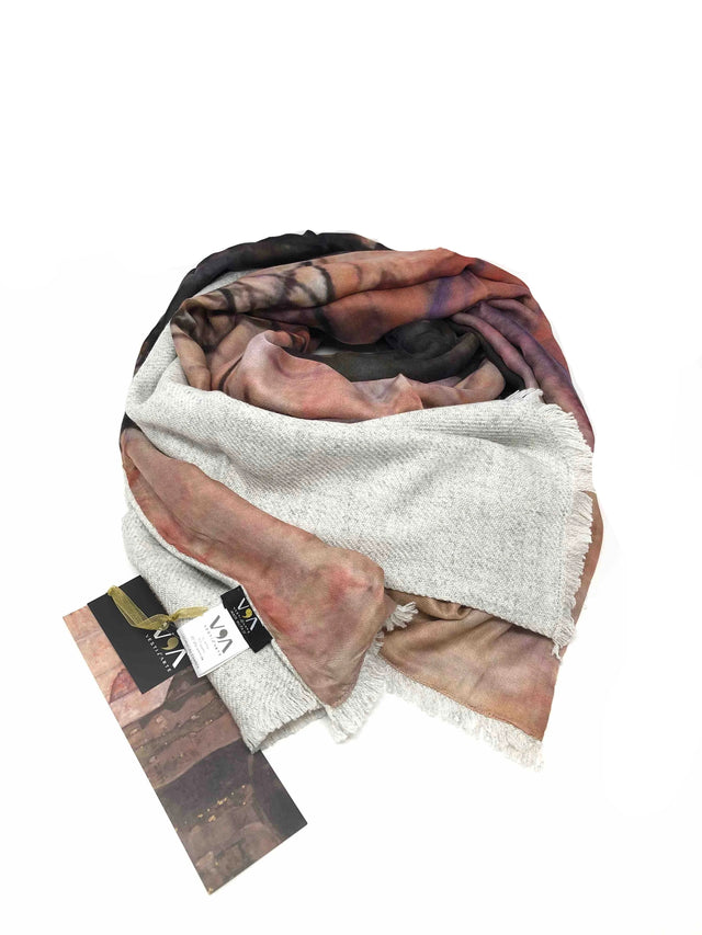 Setting sun Double Scarf - Schiele - Vestilarte