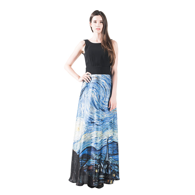 Starry Night Evening Dress - Vincent Van Gogh - Vestilarte