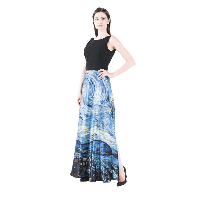Starry Night Evening Dress - Vincent Van Gogh - Vestilarte