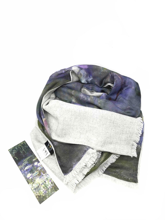 Water Lilies Double Scarf - Monet - Vestilarte